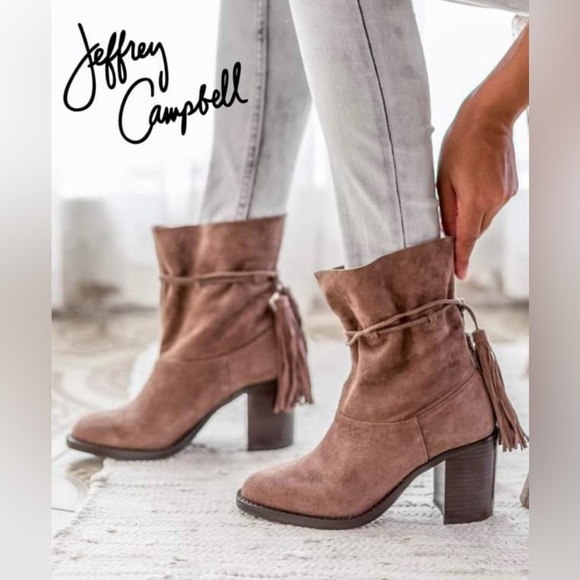 Jeffrey Campbell-La Forge -Black Tassel boots - Picture 9 of 9